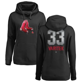 Women's Boston Red Sox Jason Varitek Black Branded Midnight Mascot Pullover Hoodie -