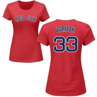 Women's Boston Red Sox Jason Varitek Red Roster T-Shirt